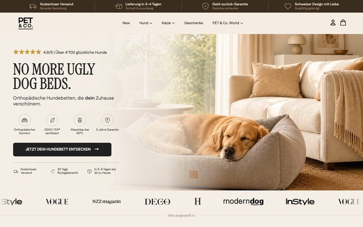 Pet & Co storefront