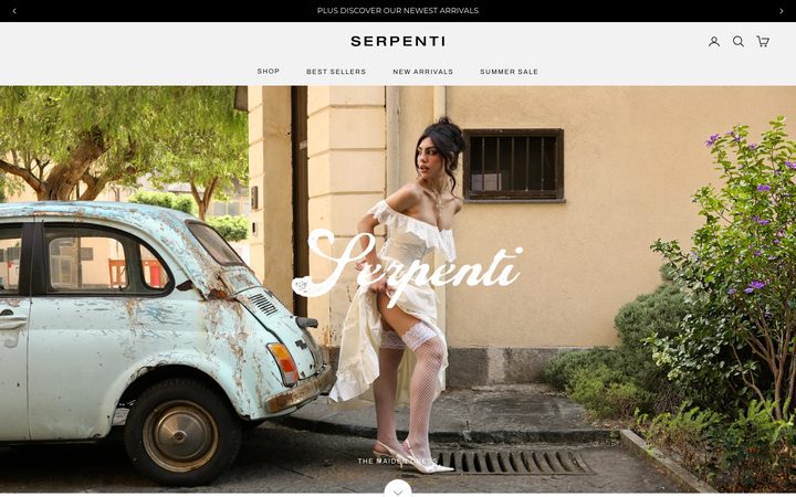 Serpenti Apparel storefront